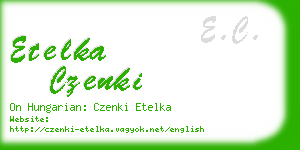 etelka czenki business card